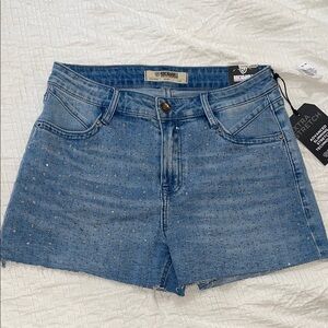 Rock & Roll Denim rhinestone shorts